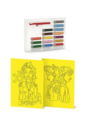 Eğitici ve Eğlenceli Kum Boyama Seti-Disney Frozen DS-39