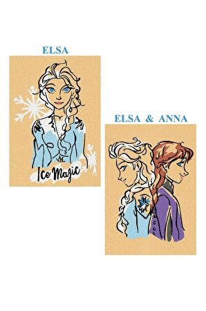 Eğitici ve Eğlenceli Kum Boyama Seti-Disney Frozen DS-39