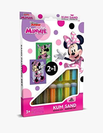 Disney Minnie Mouse Eğitici ve Eğlenceli Kum Boyama Seti-Red Castle DS-44