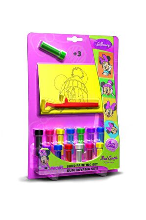 Eğitici ve Eğlenceli Kum Boyama Seti-Disney Minnie Mouse FM-04