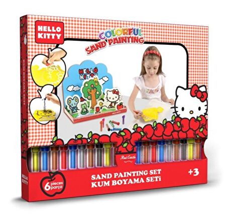 Disney Hello Kıtty Tiyatro Sahnesi Büyük Kum Boyama Seti-Red Castle BKS-03