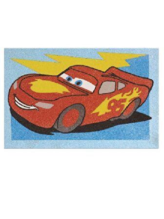 Disney Cars 3 Şimsek McQuenn & Jackson Eğitici ve Eğlenceli Kum Boyama Seti-Red Castle DS-30