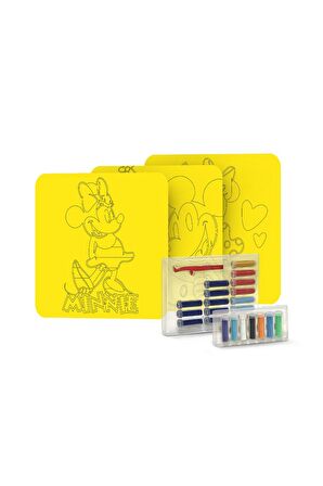 Disney Mikey Minnie and Friends Yetişkin Kum Boyama Aktivite Seti, Sand ART-Red Castle YKL-102