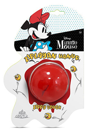 Disney Minnie Mouse  Zıplayan Hamur 30 g Kırmızı-Red Castle ZDB-35