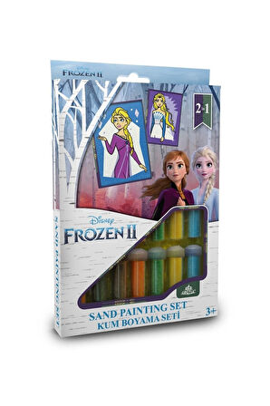 Disney Frozen Eğitici Eğlenceli Kum Boyama Seti 2’li-Red Castle Ds-38