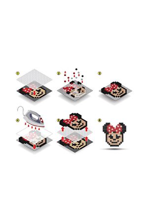 Disney Minnie Mouse Boncuk Aktivite ve Oyuncak Seti 5 Figür-Pixel Pixel B16-04