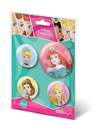 Rozet Seti, Disney Princess (4 Adet)-Red Castle ROZ-05