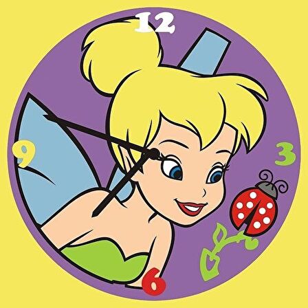 Disney Tinkerbell Saat (Clock) Kum Boyama Seti-Red Castle S-0008