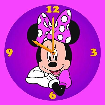 Disney Minnie Saat (Clock) Kum Boyama Seti-Red Castle S-0003