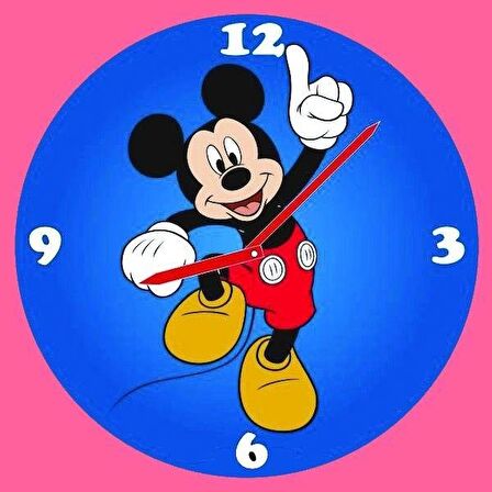 Disney Mickey Saat (Clock) Kum Boyama Seti-Red Castle S-0002