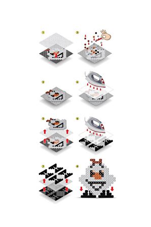 Pixel Pixel Boncuk Aktivite ve Oyuncak Seti-Disney Frozen 1000 Boncuk BB16-01