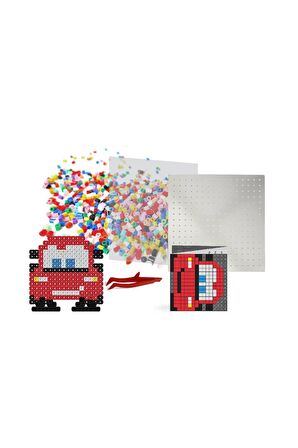 Pixel Pixel Boncuk Aktivite ve Oyuncak Seti-Disney Cars 1000 Boncuk BB16-02