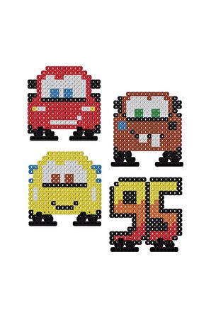 Pixel Pixel Boncuk Aktivite ve Oyuncak Seti-Disney Cars 1000 Boncuk BB16-02