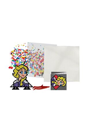 Pixel Pixel Boncuk Aktivite ve Oyuncak Seti-Disney Frozen 2000 Boncuk BB29-01