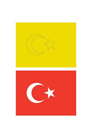 Türk Bayrağı 5 Adet Büyük Boy A4 Kum Boyama Kartı Seti-Red Castle KB-RC-056