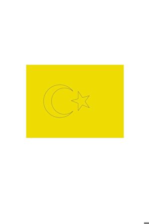 Türk Bayrağı 15 Adet Büyük Boy A4 Kum Boyama Kartı Seti-Red Castle KB-RC-153