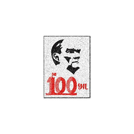 100. Yıl Atatürk Kum Boyama Kartı Seti 10 Adet-Red Castle KB-RC-106