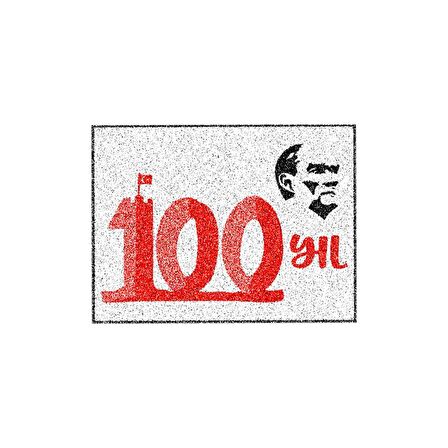 100, Yıl Atatürk Kum Boyama Kartı Seti 10 Adet-Red Castle KB-RC-108