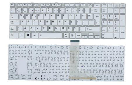 Toshiba Satellite L50-A, L55-A Notebook Klavyesi, Laptop Tuş Takımı (Beyaz TR) / KL0484FW
