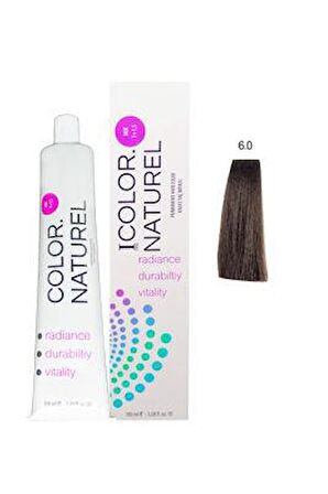 Color Naturel Kalıcı Saç Boyası 100 ml 6.0 Koyu Kumral