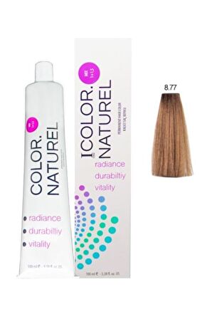 Color Naturel Kalıcı Saç Boyası 100 ml 8.77 Karamel