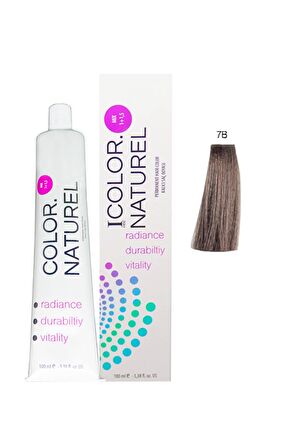 Color Naturel Kalıcı Saç Boyası 100 ml 7B Koyu Bej