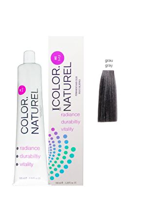 Color Naturel Kalıcı Saç Boyası 100 ml Gri