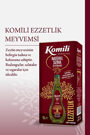 Komili Sızma Zeytinyağı 5 lt Teneke 