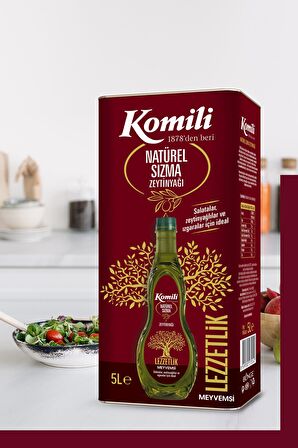 Komili Sızma Zeytinyağı 5 lt Teneke 