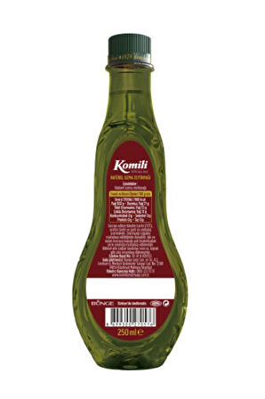 Komili Soğuk Lezzetler Natürel Sızma Zeytinyağı 250 ml