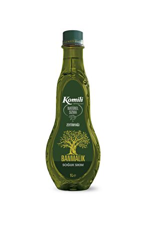 KOMİLİ  BANMALIK SOĞUK SIKIM NATUREL SIZMA ZEYTİNYAĞI 1 LT