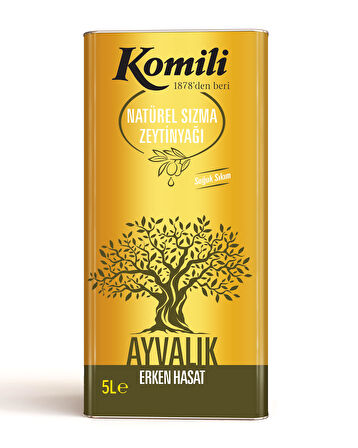 KOMİLİ AYVALIK ERKEN HASAT ZEYTİNYAĞI – 5 LT