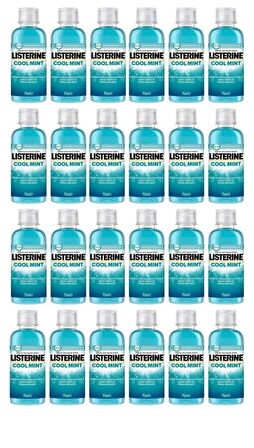 Listerine Cool Mint Ağız Bakım Suyu 95 ml Seyahat Boy 24 Adet
