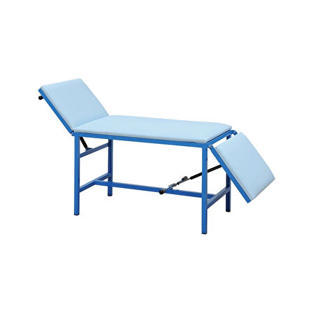 Muayene Masası | Gazlı Pistonlu Baş ve Ayak Hareketli, Antibakteriyel Döşemeli, Sabit Ayaklı E-203