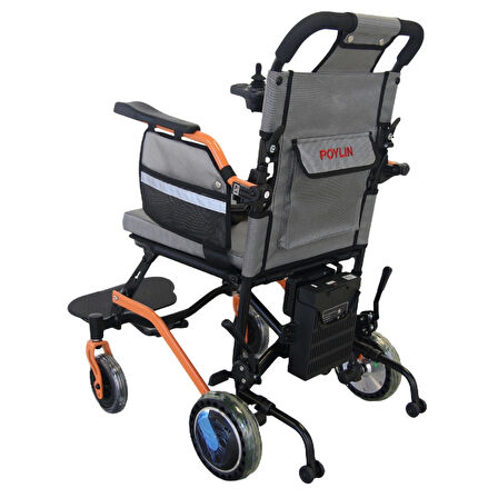 Poylin Akülü Tekerlekli Sandalye | Katlanabilir Şase, Uzaktan Kumandalı, 18 kg Ağırlık P204