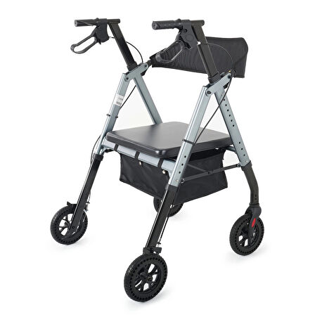 Comfort Plus Obez Alüminyum Rolatör | Geniş Gövdeli Tasarım, Yüksek Taşıma Kapasiteli Yürüteç DM-9200 XXL