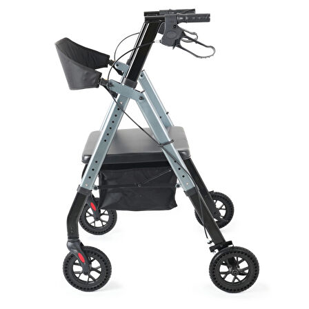 Comfort Plus Obez Alüminyum Rolatör | Geniş Gövdeli Tasarım, Yüksek Taşıma Kapasiteli Yürüteç DM-9200 XXL