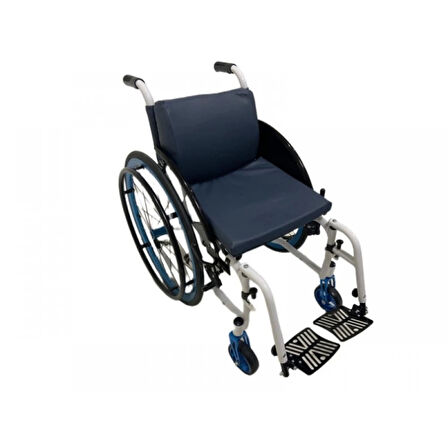 Poylin Aktif Özellikli Alüminyum Tekerlekli Sandalye | Havalı Arka Teker, Katlanabilir Hafif Gövde P145