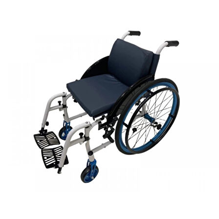 Poylin Aktif Özellikli Alüminyum Tekerlekli Sandalye | Havalı Arka Teker, Katlanabilir Hafif Gövde P145