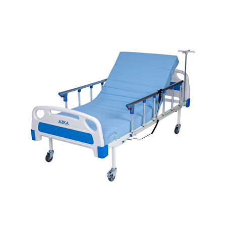 Azka Dual Motorlu Alümi̇nyum Korkuluklu Ekonomi̇k Hasta Karyolası DE03