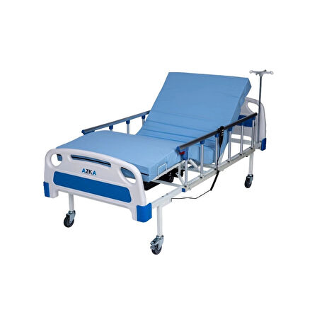 Azka Dual Motorlu Alümi̇nyum Korkuluklu Ekonomi̇k Hasta Karyolası DE03