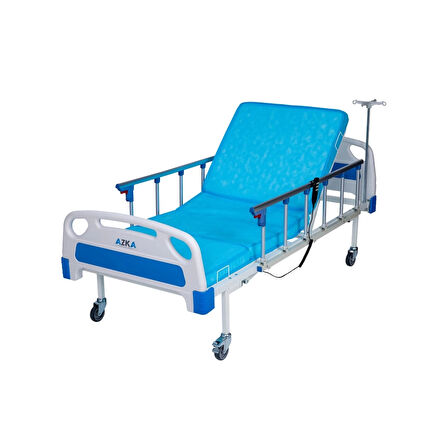 Azka Dual Motorlu Alümi̇nyum Korkuluklu Ekonomi̇k Hasta Karyolası DE03