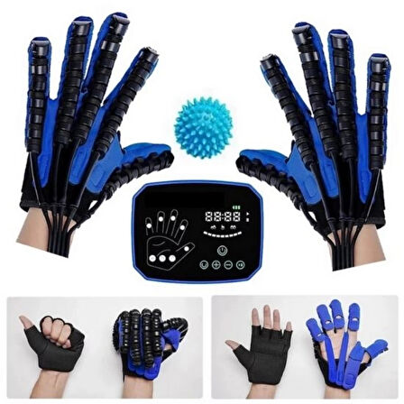 Robotik El Rehabilitasyon Cihazı | Otomatik Çapraz Parmak Egzersizi ile Felç ve Travma Sonrası Hızlı İyileşme Desteği C12 (Çift El)