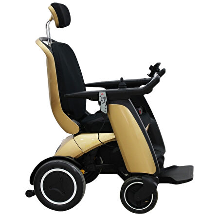 Poylin Masaj Koltuklu Akülü Tekerlekli Sandalye | 25 Km Menzilli, Katlanabilir ve Lüks Tasarım P911