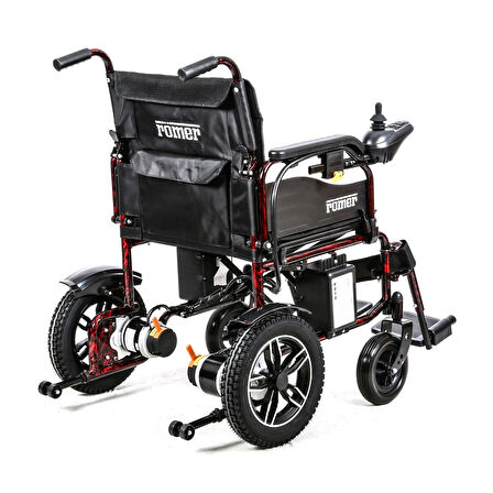 Römer Akülü Tekerlekli Sandalye | 2x340W Motor Gücü, 24V32Ah JEL Akü ve Katlanabilir Çelik Şase R108