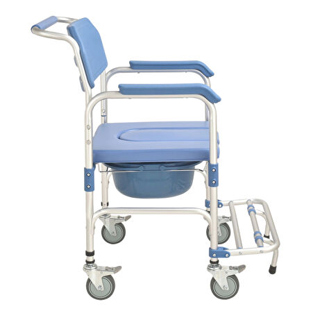 Respirox Banyo Özellikli Seyyar Sandalye | Katlanabilir, Hafif ve Dayanıklı Tasarım RLTS-01