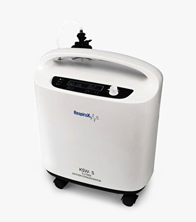 Respirox Oksijen Konsantratörü | 5L Akış Hızlı, Dijital Ekranlı ve Nebulizatörlü Model KSW-5