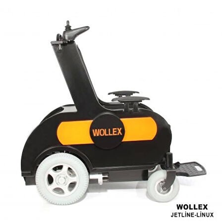 WOLLEX Refakatçi Sürüşlü Akülü Tekerlekli Sandalye | 500W Motorlu ve 250 Kg Taşımalı Jetline Linux