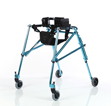 WOLLEX Pediatrik Ters Walker | Katlanabilir, Alüminyum Gövde ve Ayarlanabilir Yükseklik WG-W942