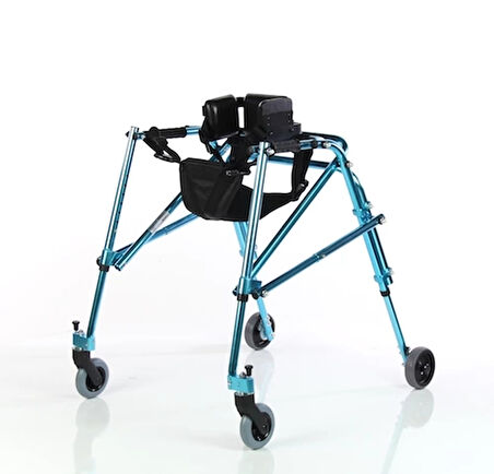 WOLLEX Pediatrik Ters Walker | Katlanabilir, Alüminyum Gövde ve Ayarlanabilir Yükseklik WG-W942